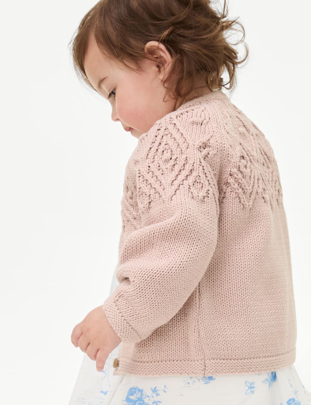 Pure Cotton Patterned Cardigan (0-3 Yrs) 6 of 6