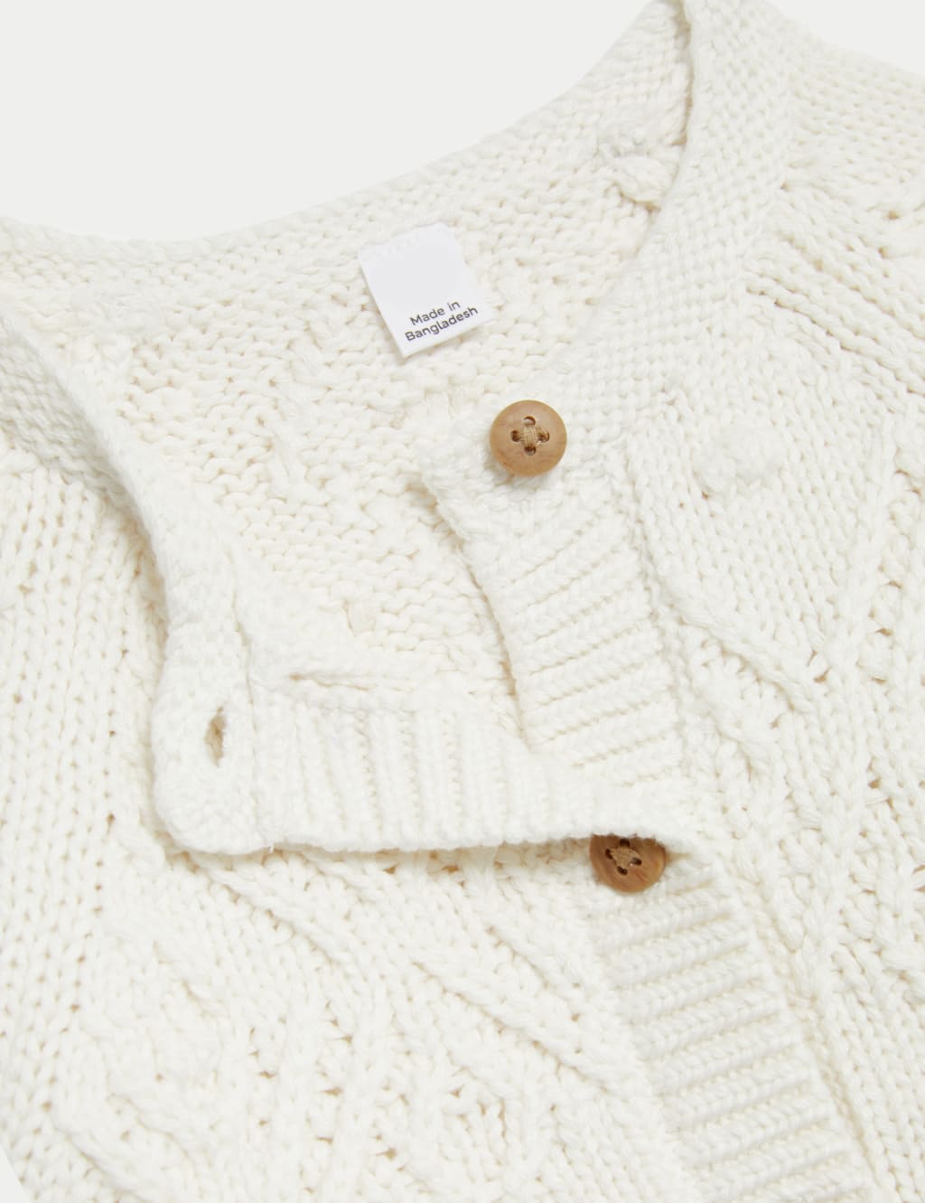 Pure Cotton Patterned Cardigan (0-3 Yrs) 4 of 5