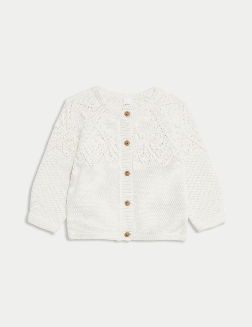 Pure Cotton Patterned Cardigan (0-3 Yrs) 2 of 5
