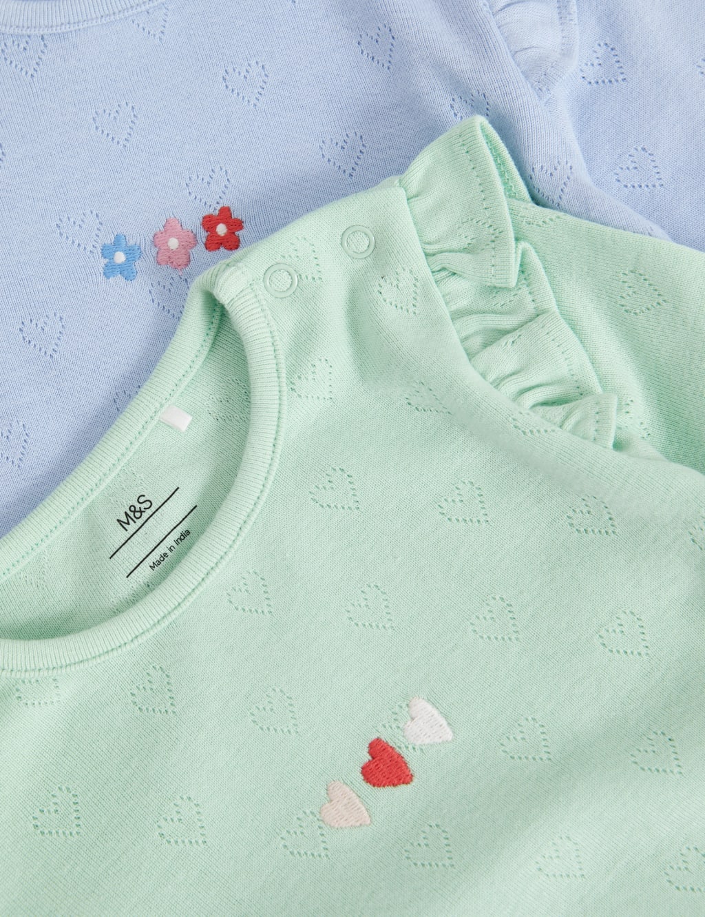3pk Pure Cotton Tops (0-3 Yrs) 2 of 2