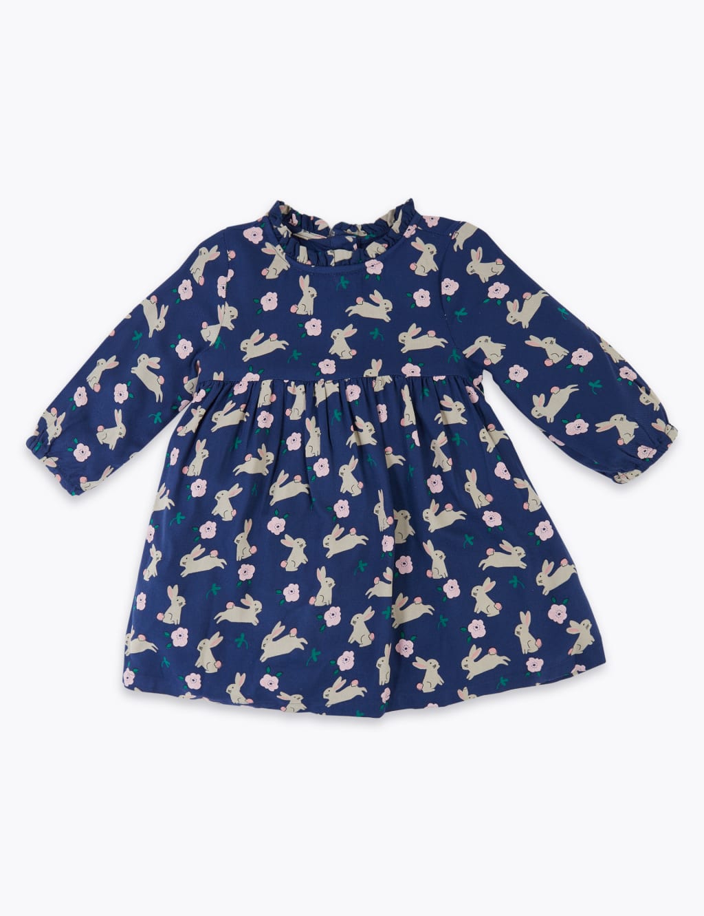 Bunny Print Dress (0-3 Yrs) 1 of 3