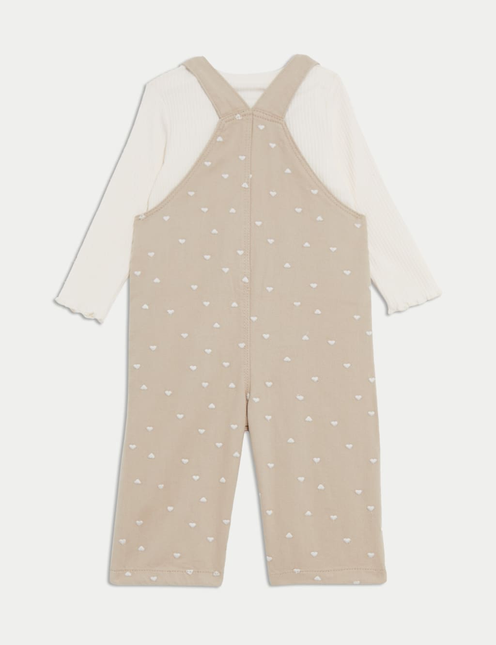 2pc Cotton Rich Ribbed Top & Bottom Outfit (0-3 Yrs) 2 of 6