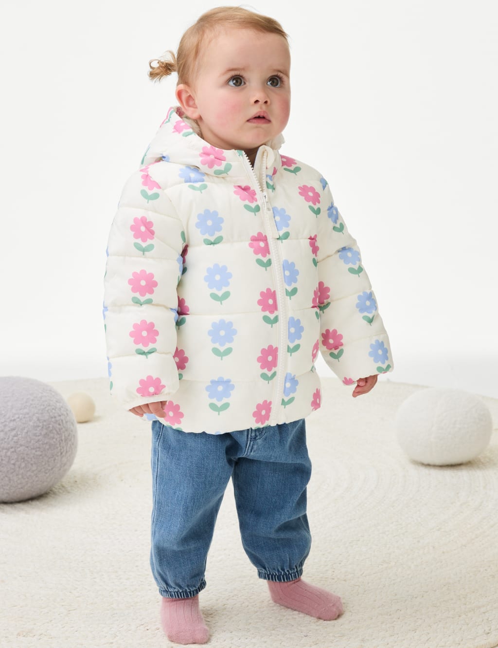 Stormwear Floral Lightweight Padded Jacket 0 3 Yrs