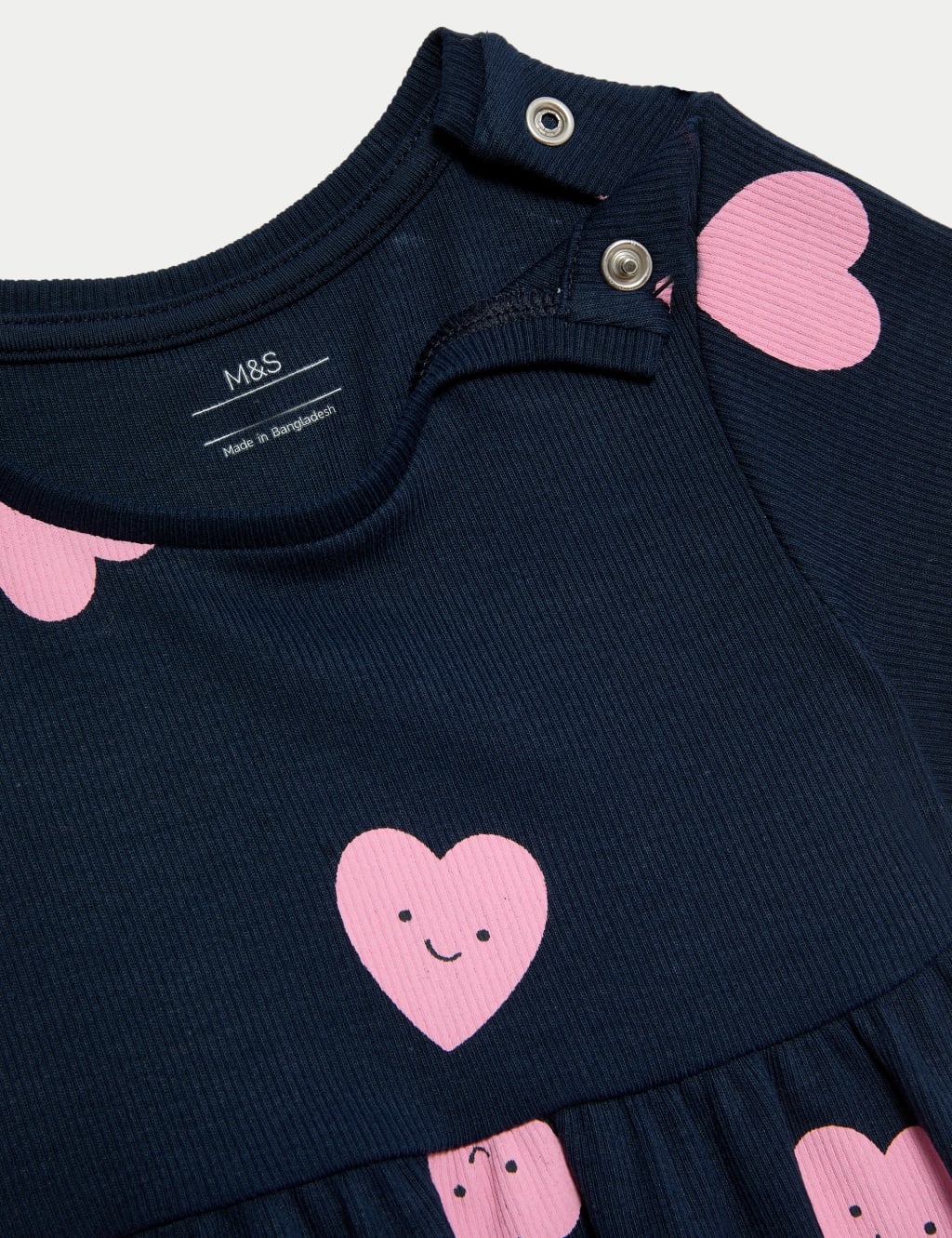 Cotton Rich Heart Print Dress (0-3 Yrs) 2 of 3