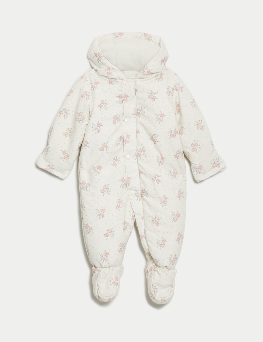 Ditsy Floral Snowsuit 0 3 Yrs M S Collection M S