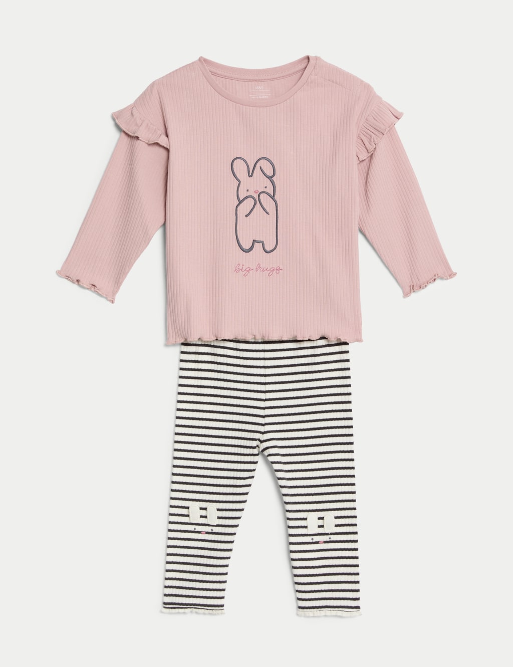 2pc Cotton Rich Bunny Outfit (0-3 Yrs) 2 of 9