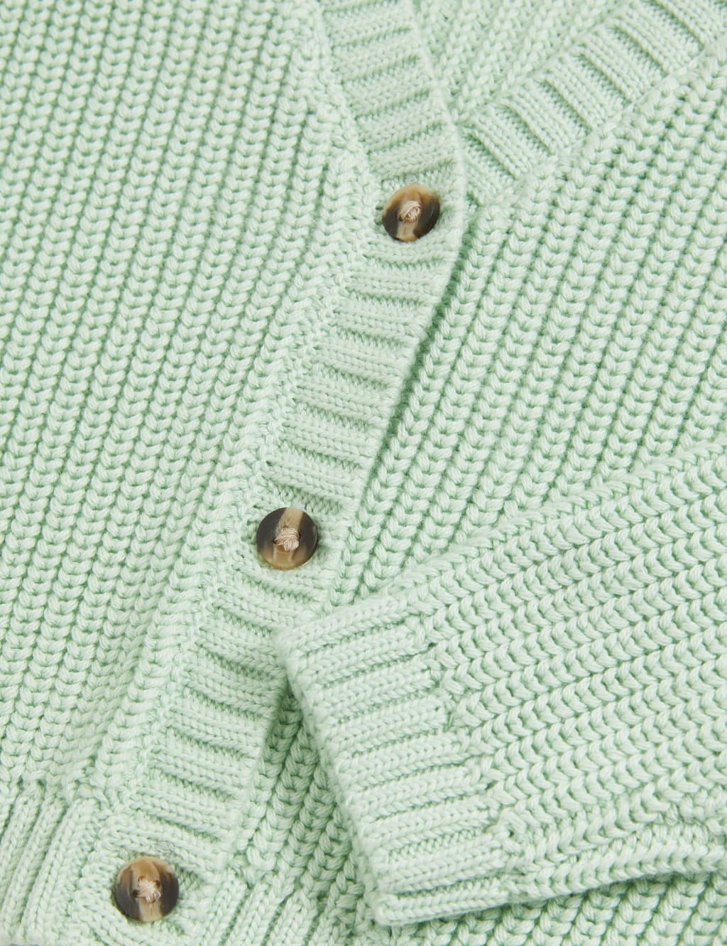 Pure Cotton Knitted Cardigan (0-3 Yrs) 3 of 3