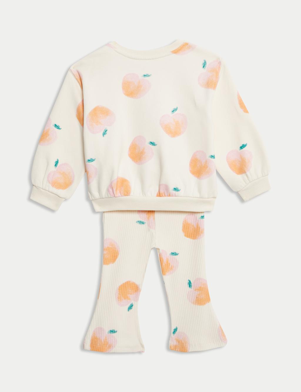 2pc Cotton Rich Peach Top & Bottom Outfit (0 Mths-3 Yrs) 2 of 6