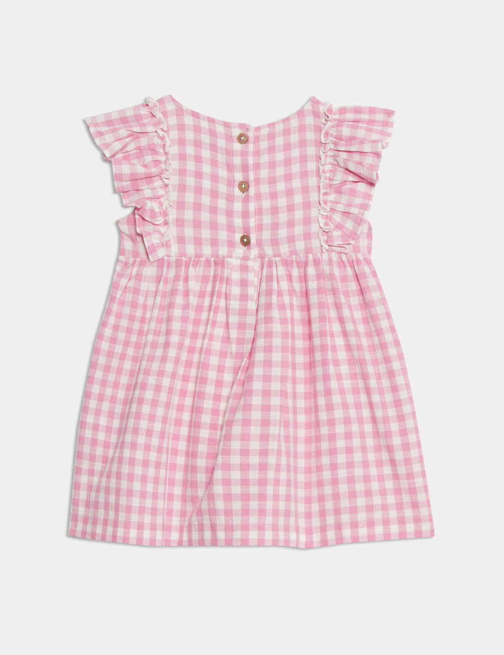Pure Cotton Gingham Dress (0-3 Yrs) 2 of 3