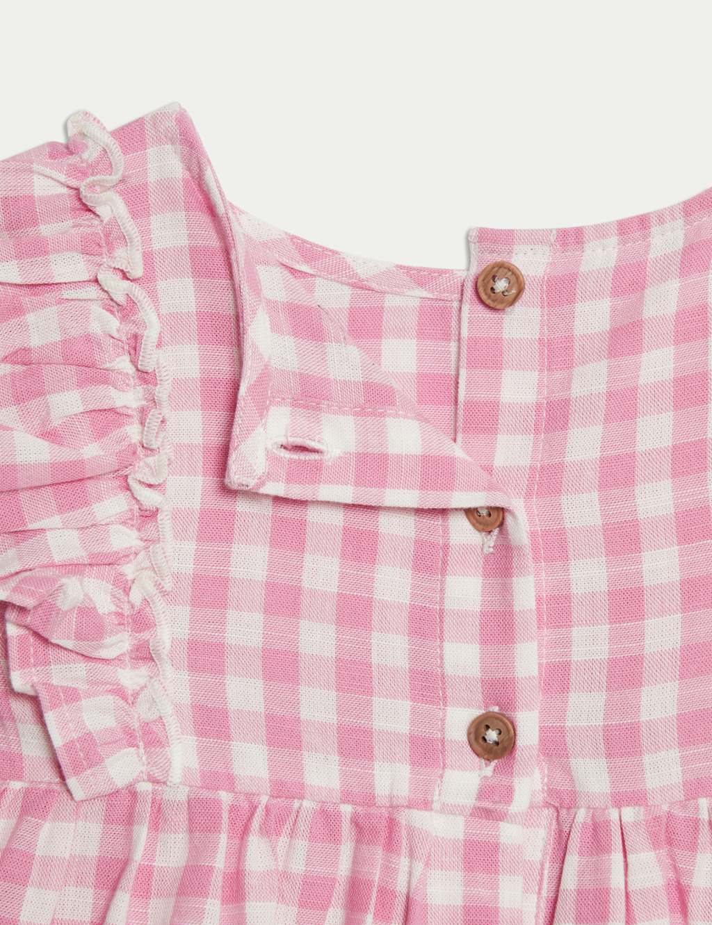 Pure Cotton Gingham Dress (0-3 Yrs) 3 of 3