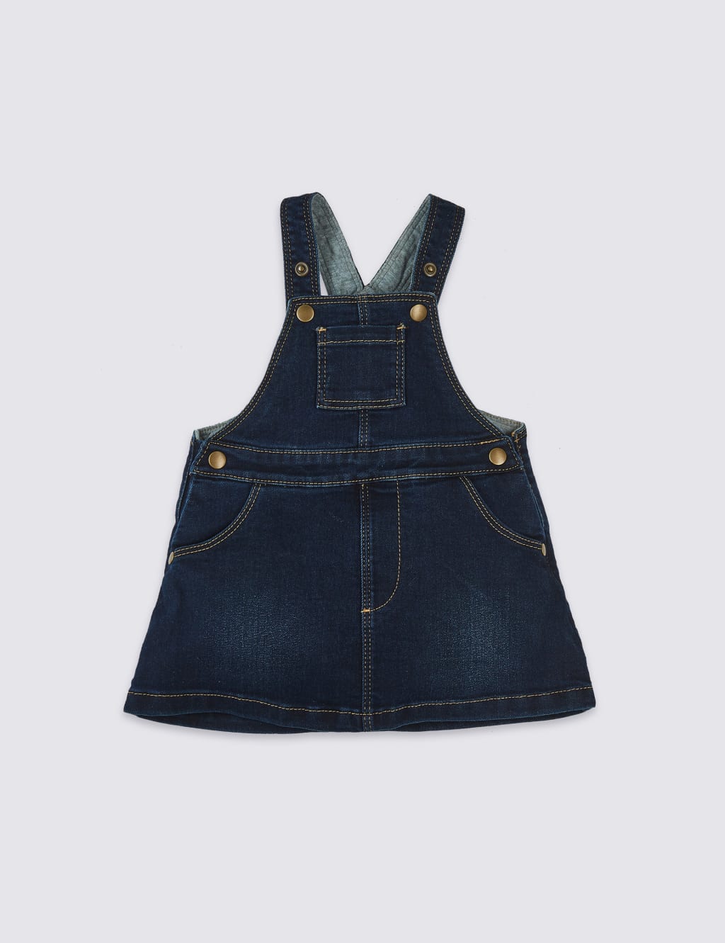 2 Piece Denim Pinny & Bodysuit 3 of 5