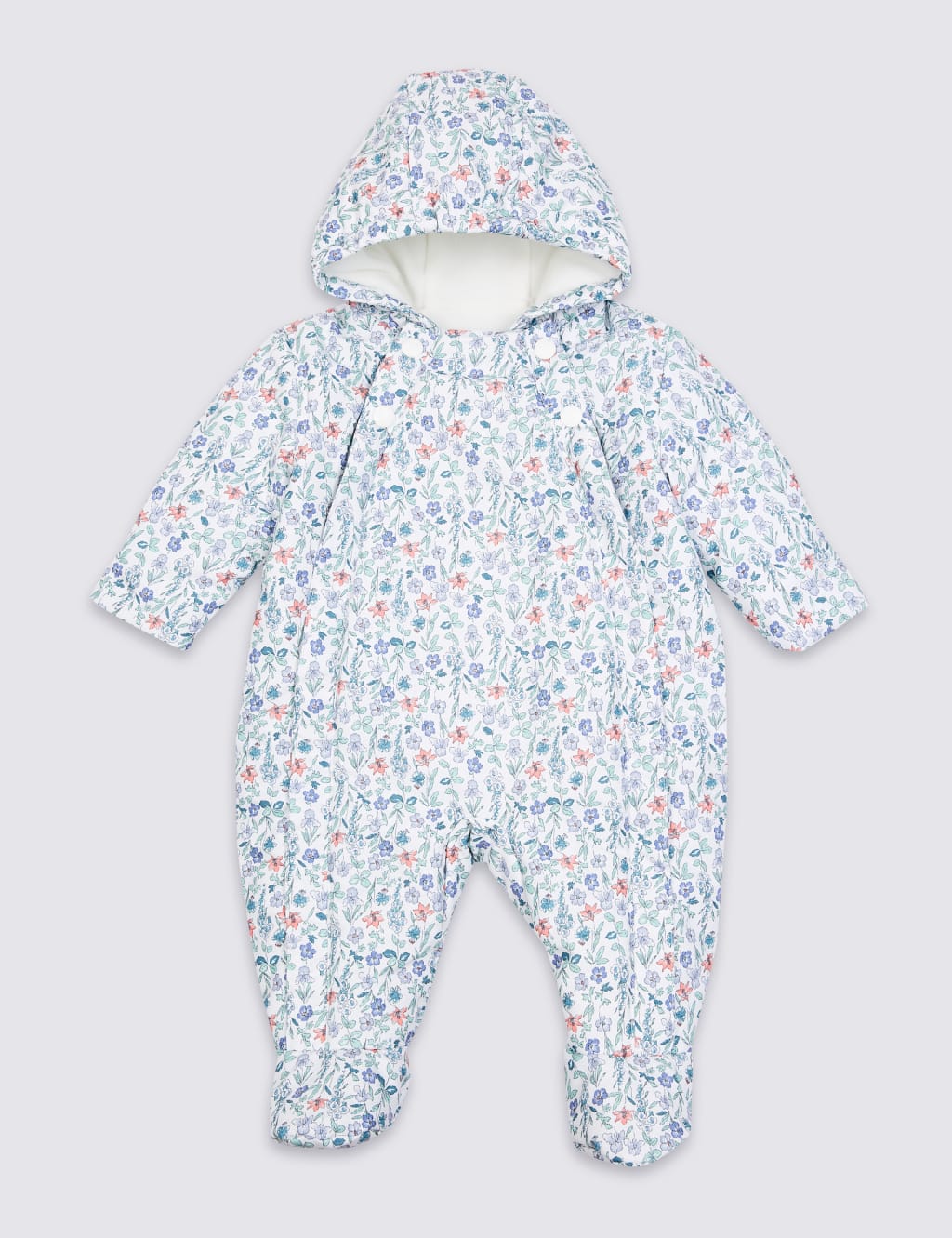 Floral Print Snowsuit M S