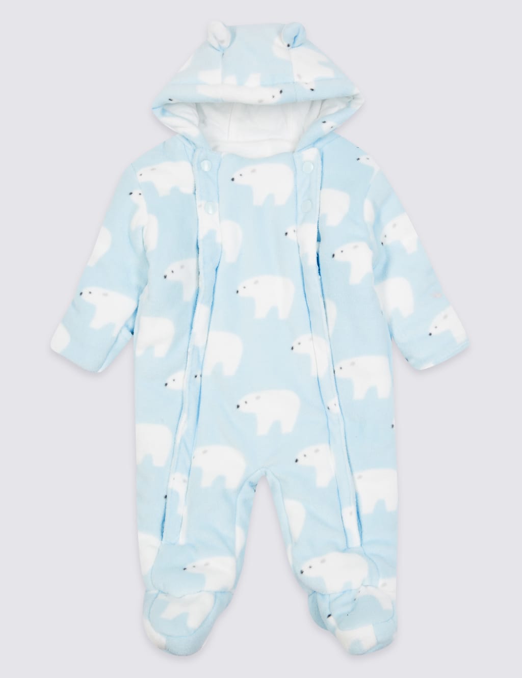 All Over Bear Print Pramsuit 1 of 4