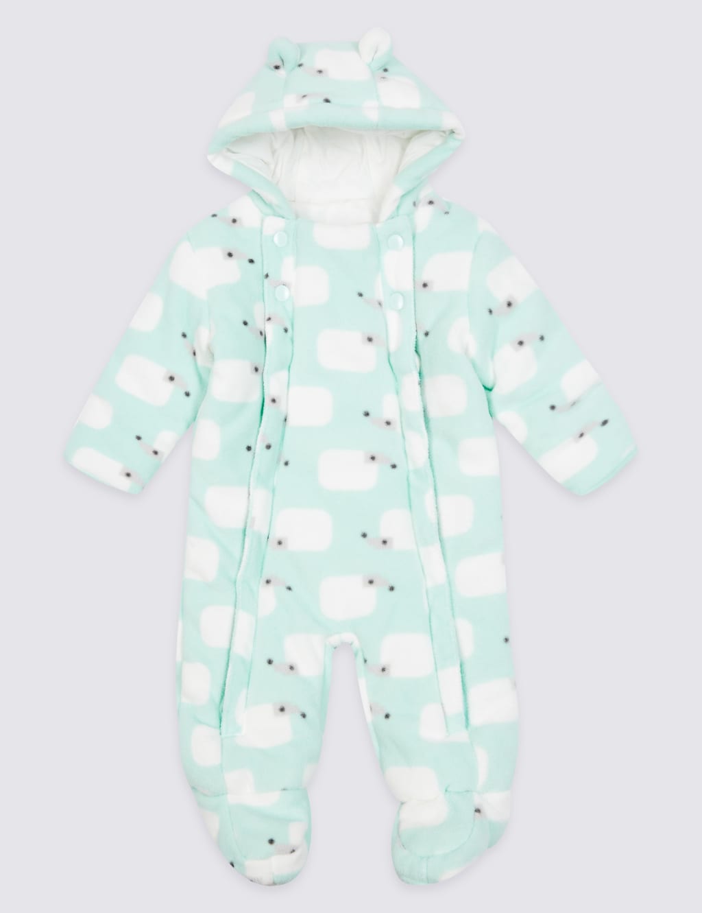 All Over Hedgehog Print Pramsuit 1 of 4