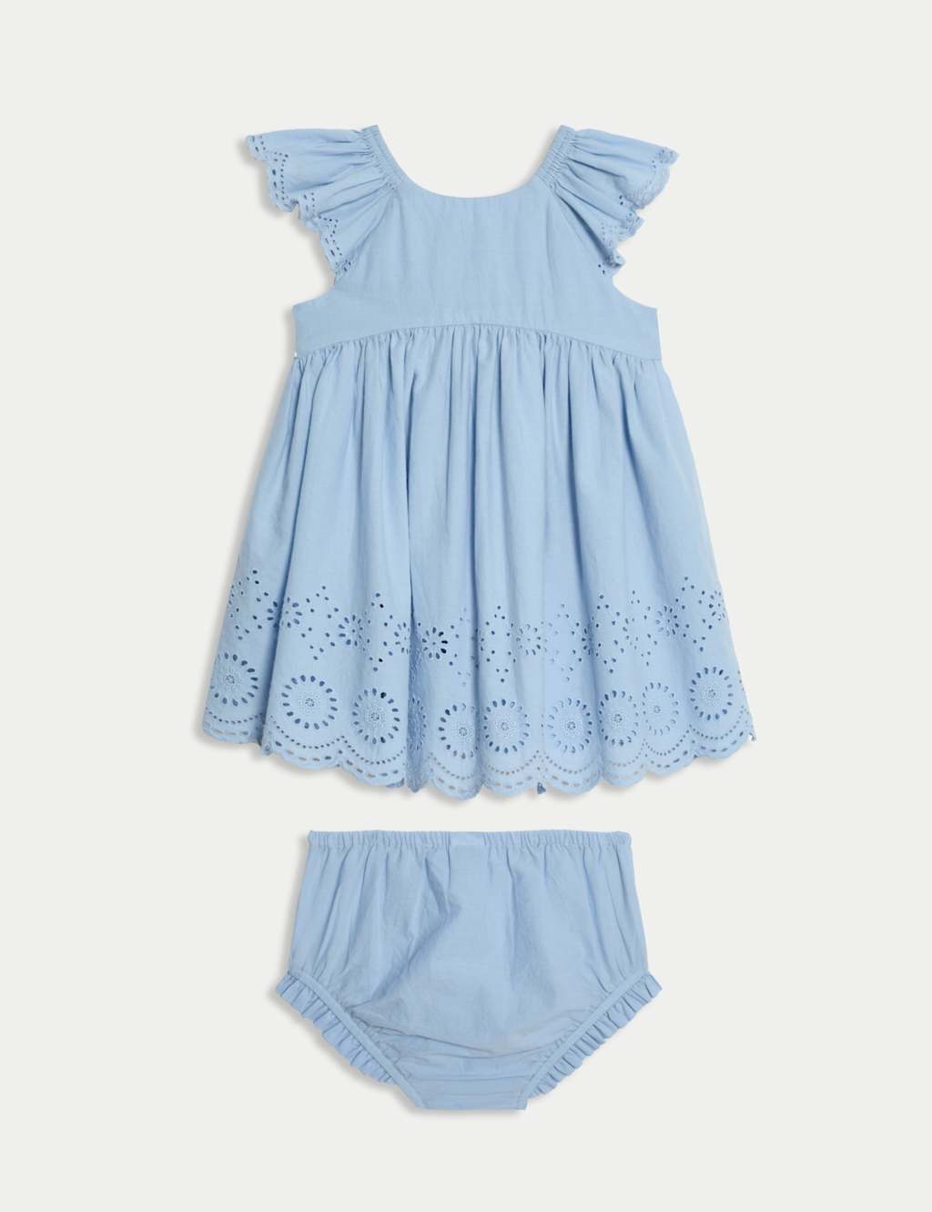 2pc Pure Cotton Broderie Outfit (0 Mths-3 Yrs) 2 of 5