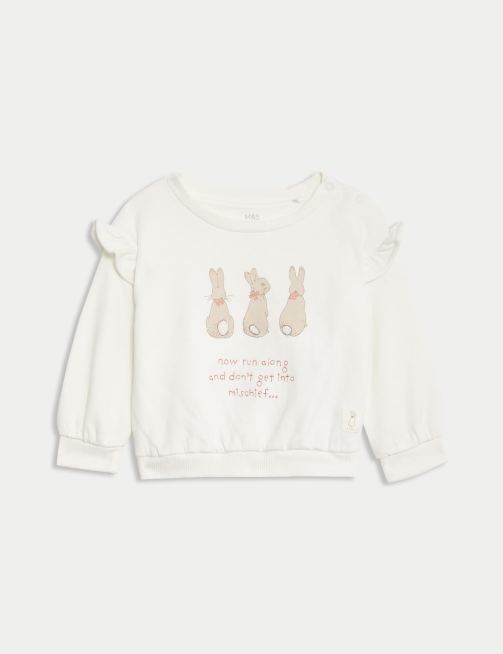 Cotton 2pc Peter Rabbit™ Sweat Outfit (0-3 Yrs) 3 of 6
