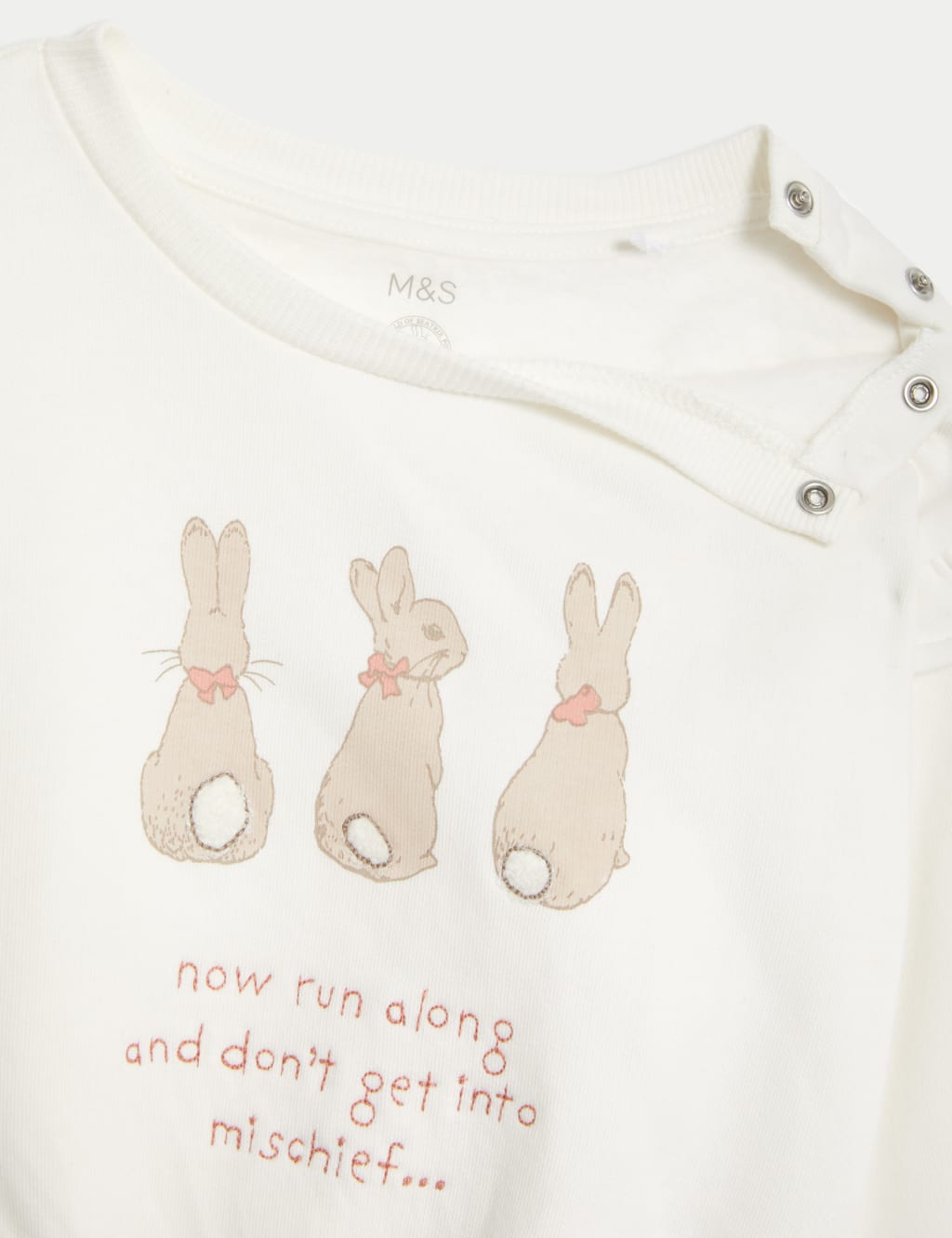 Cotton 2pc Peter Rabbit™ Sweat Outfit (0-3 Yrs) 5 of 6