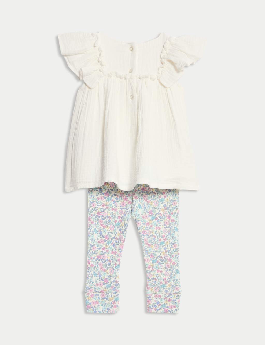 2pc Pure Cotton Ditsy Leggings Outfit (0-3 Yrs) 2 of 6