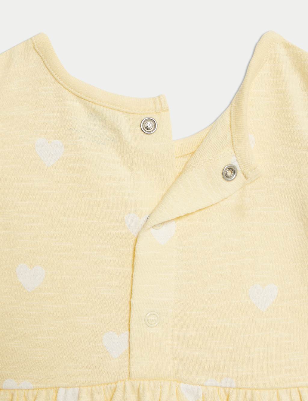 Pure Cotton Heart Print Romper (0-3 Yrs) 4 of 4