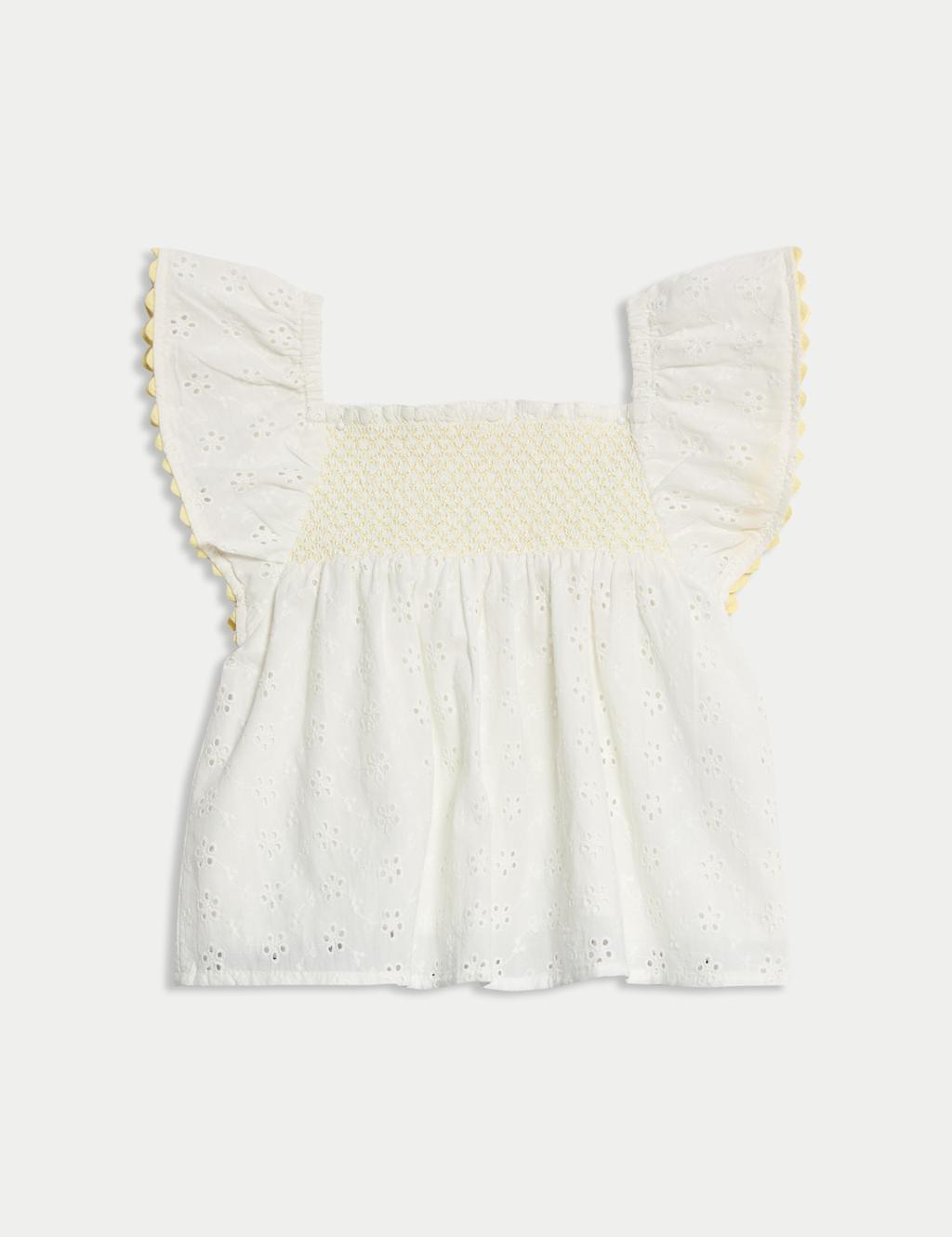 2pc Pure Cotton Broderie Outfit (0-6 Yrs) 3 of 6