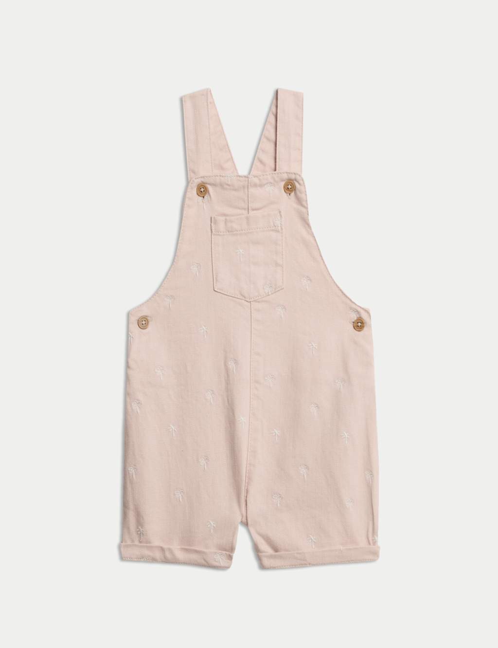 2pc Cotton Rich Embroidered Bibshort Outfit (0-2 Yrs) 3 of 6
