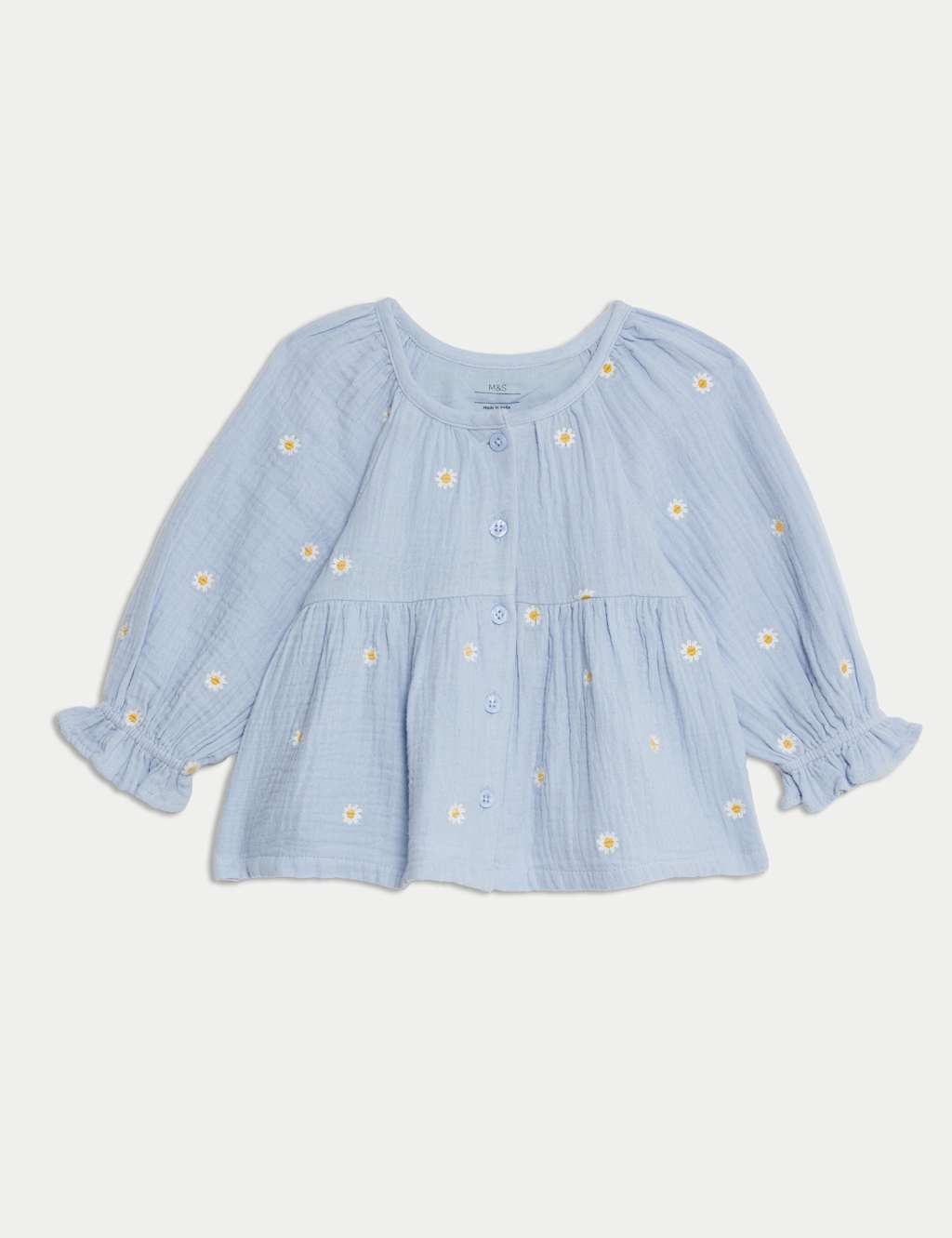 2pc Pure Cotton Embroidered Outfit (0-3 Yrs) 3 of 6