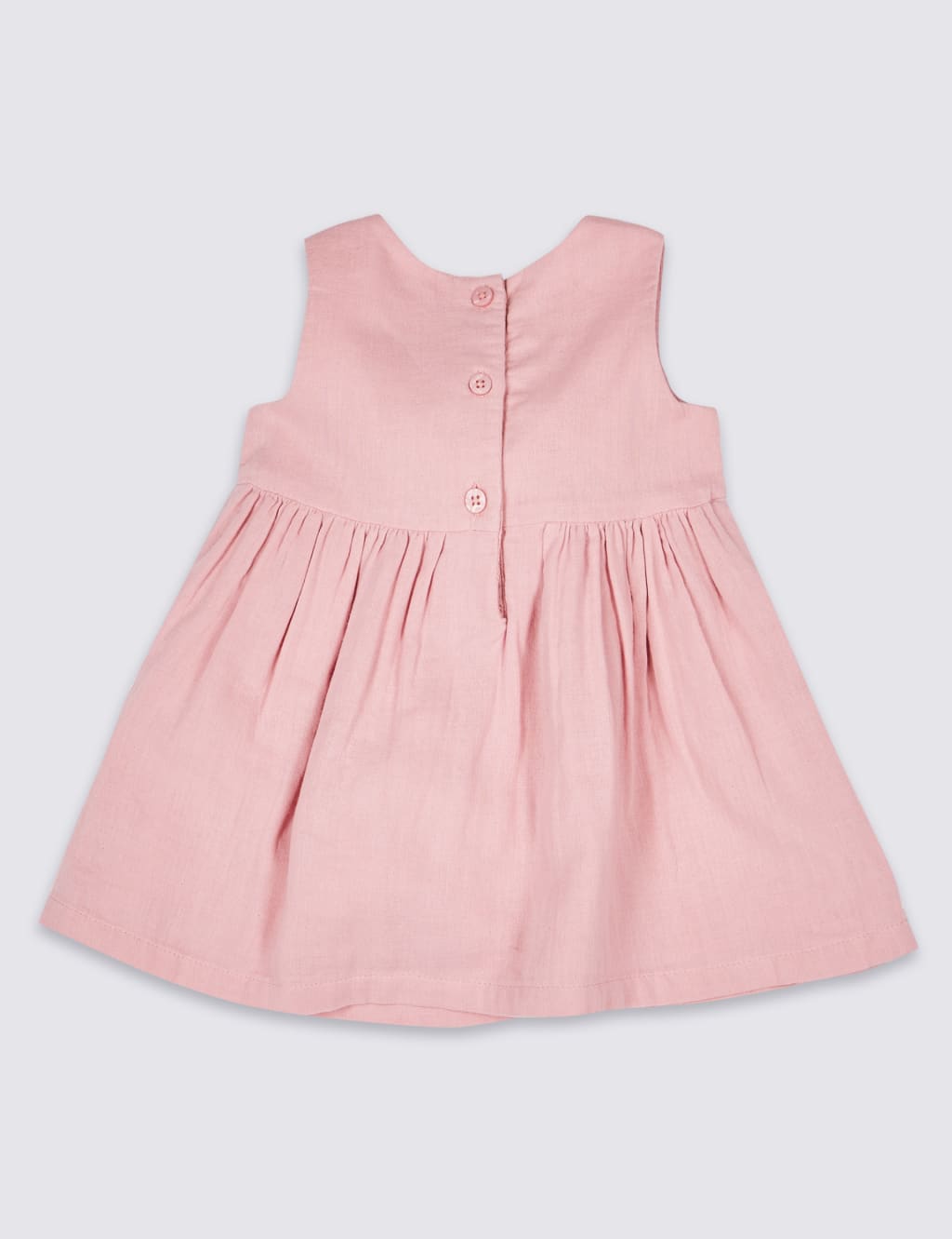 2 Piece Cotton Rich Pom Pom Dress with Tights 2 of 6