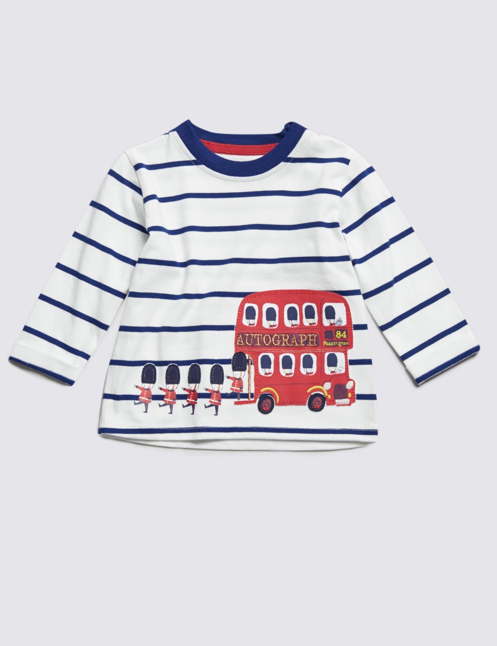 Pure Cotton Bus Appliqué T-Shirt 1 of 2
