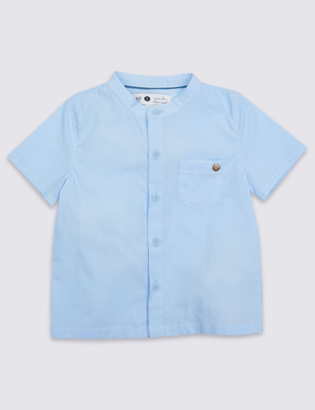 Boys Fine Stripe Woven Shirt (3 Months - 5 Years) 2 of 5