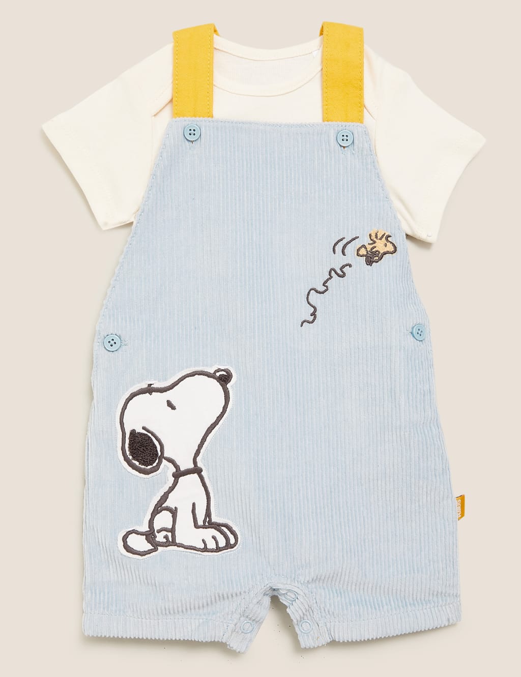 2pc Pure Cotton Cord Snoopy™ Outfit (7lbs- 3 Yrs) 1 of 6