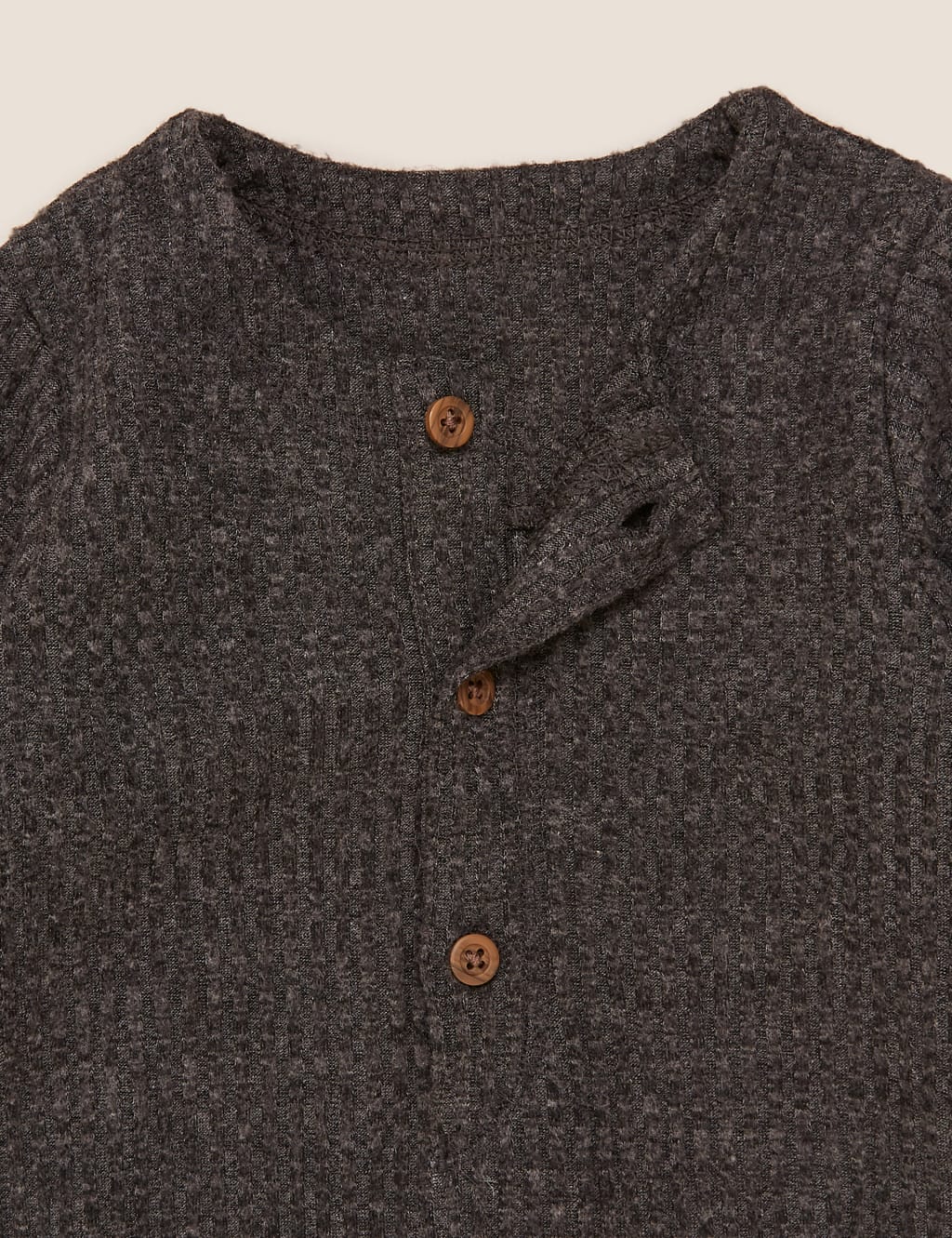 Textured Velour Romper (0-3 Yrs) 4 of 4