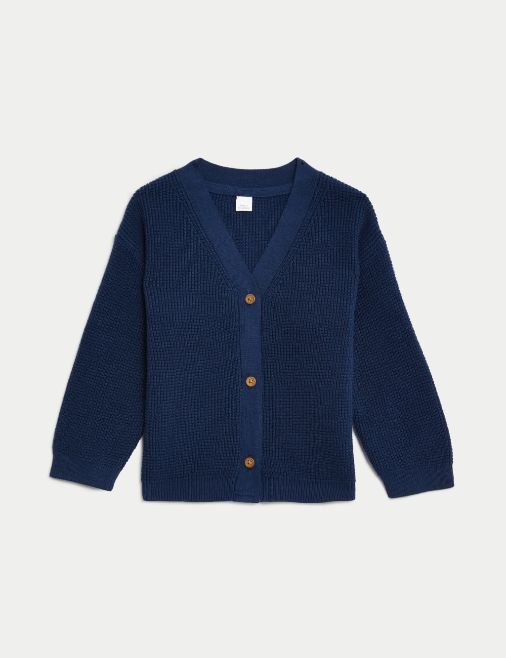 Pure Cotton Knitted Textured Cardigan 0 3 Yrs M S Collection M S