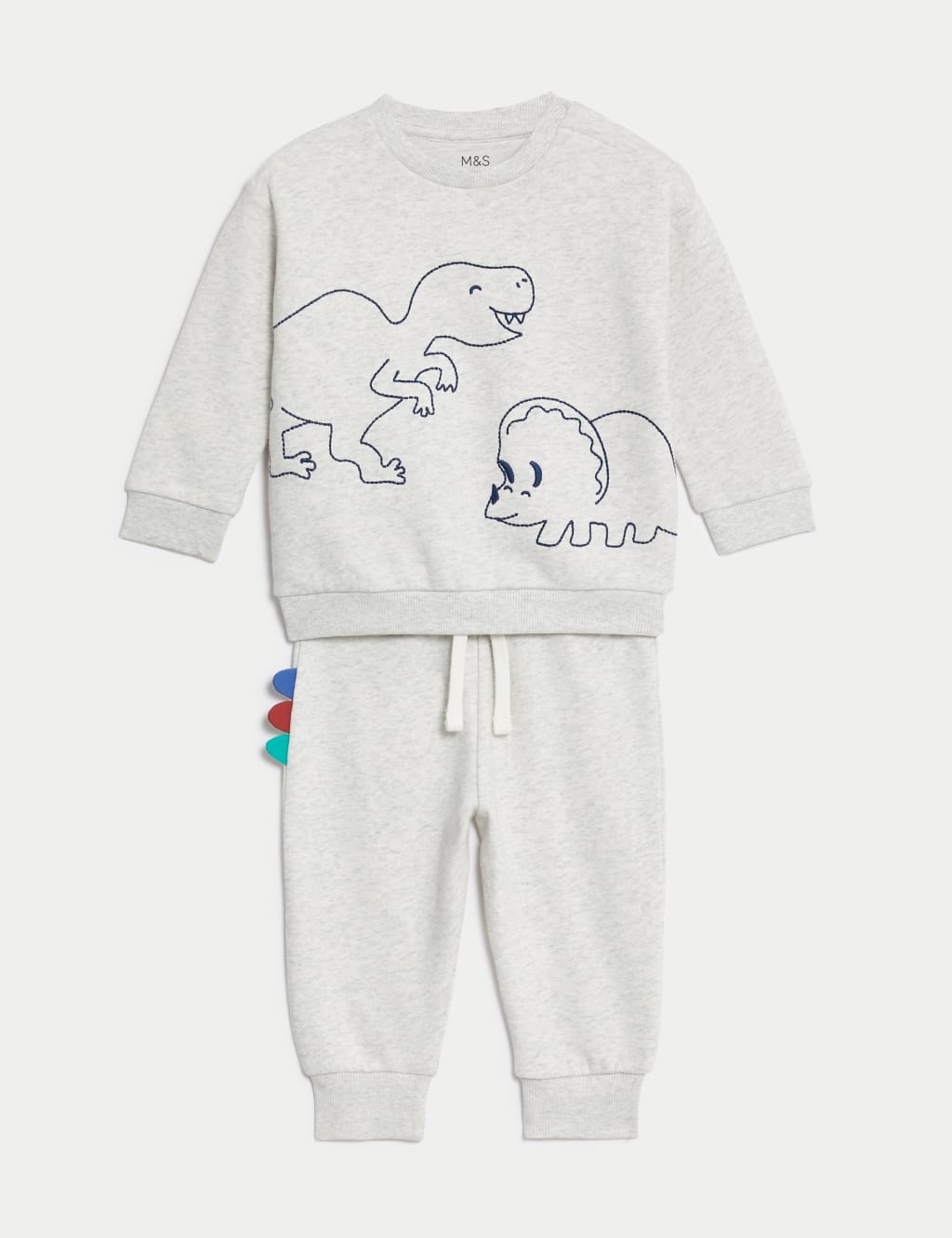 2pc Cotton Rich Dinosaur Outfit 0 3 Yrs