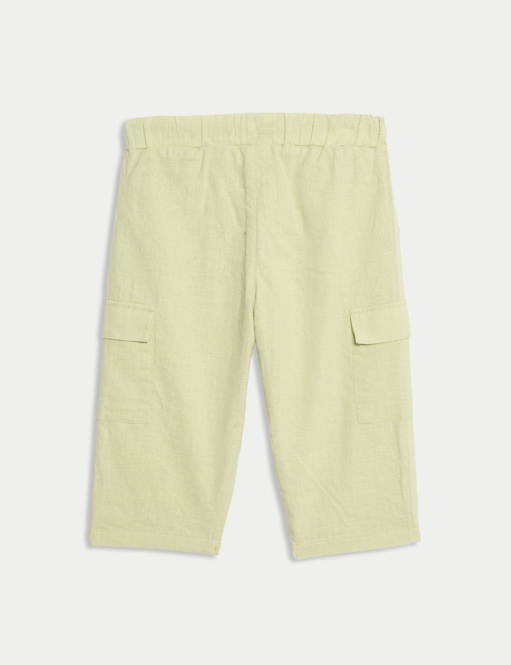 Cotton Rich Green Cargo Trousers (0 Mths-3 Yrs) 2 of 3