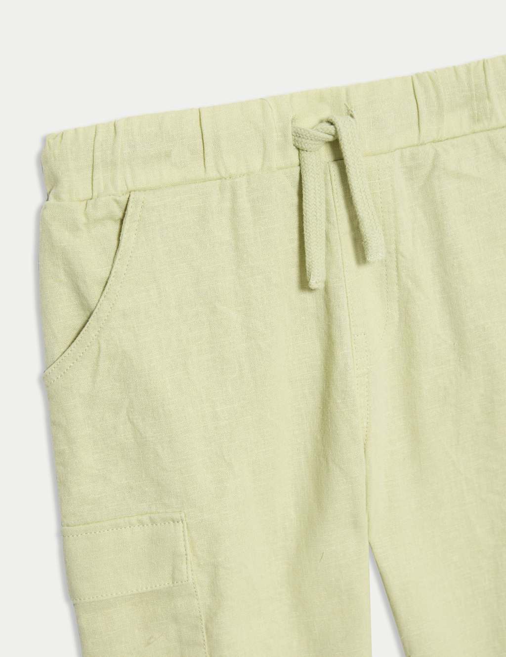 Cotton Rich Green Cargo Trousers (0 Mths-3 Yrs) 3 of 3