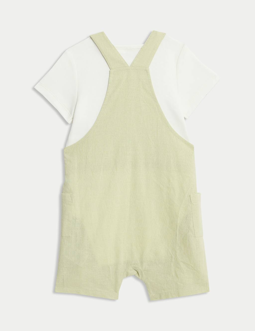 2pc Cotton Rich Dungaree Outfit (0-3 Yrs) 2 of 7