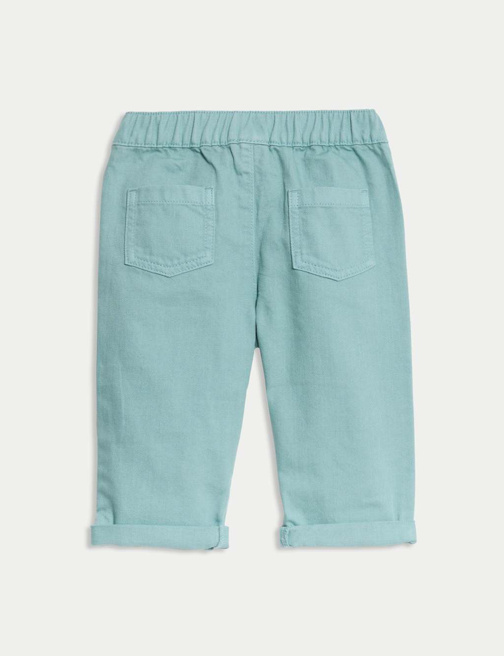 Pure Cotton Elasticated Waist Trousers (0-3 Yrs) 2 of 3
