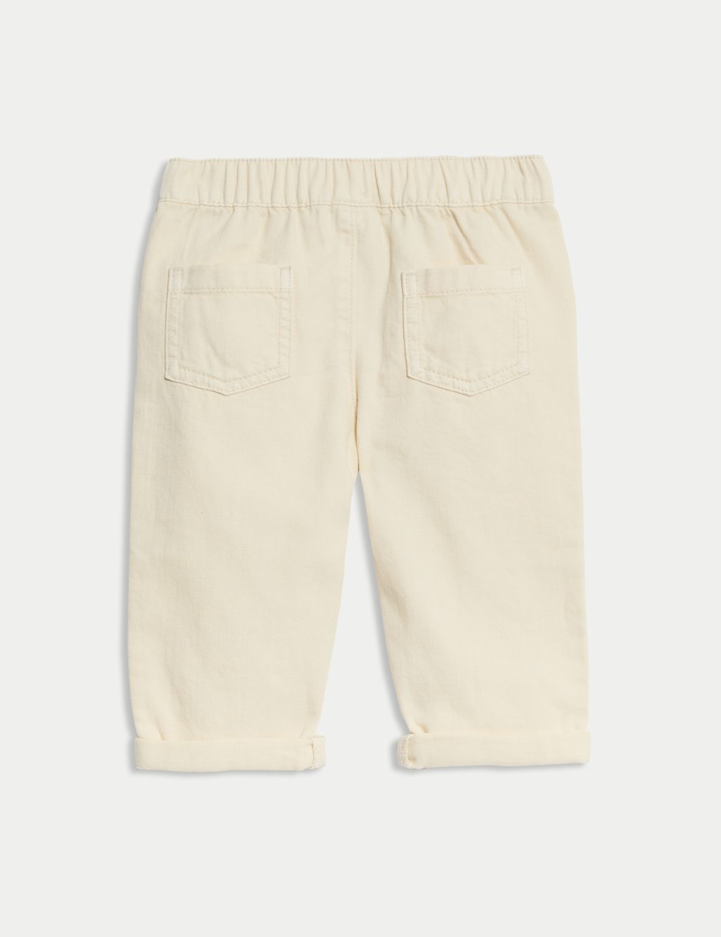 Pure Cotton Elasticated Waist Trousers (0-3 Yrs) 2 of 3