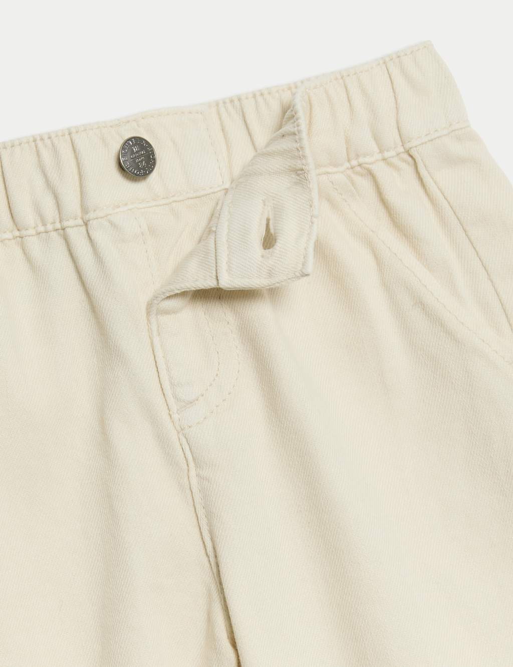 Pure Cotton Elasticated Waist Trousers (0-3 Yrs) 3 of 3