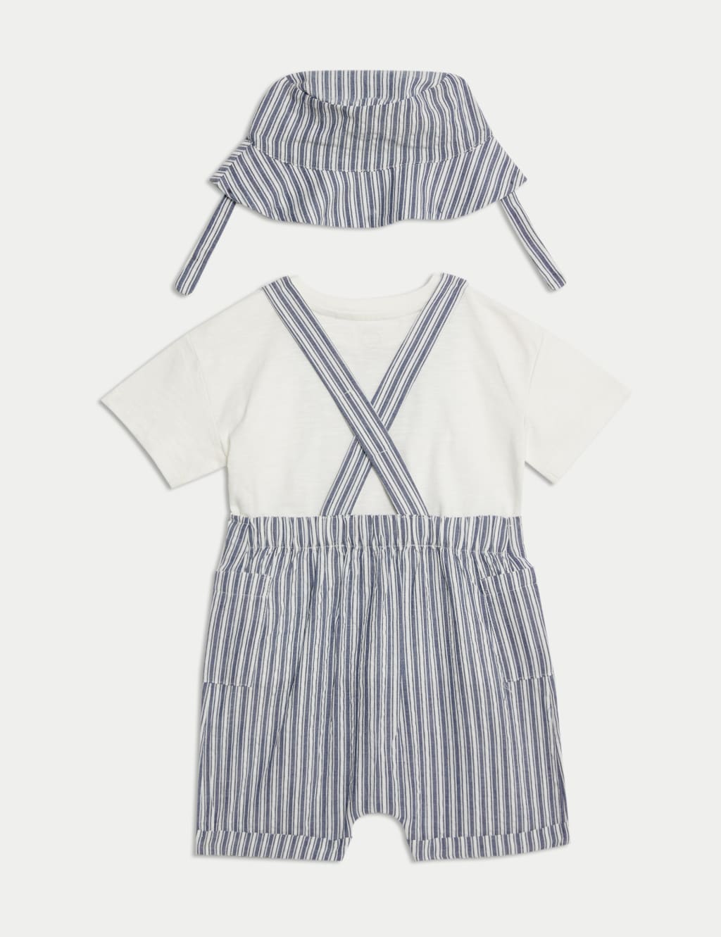 3pc Pure Cotton Peter Rabbit™ Striped Outfit (0-3 Yrs) 2 of 7