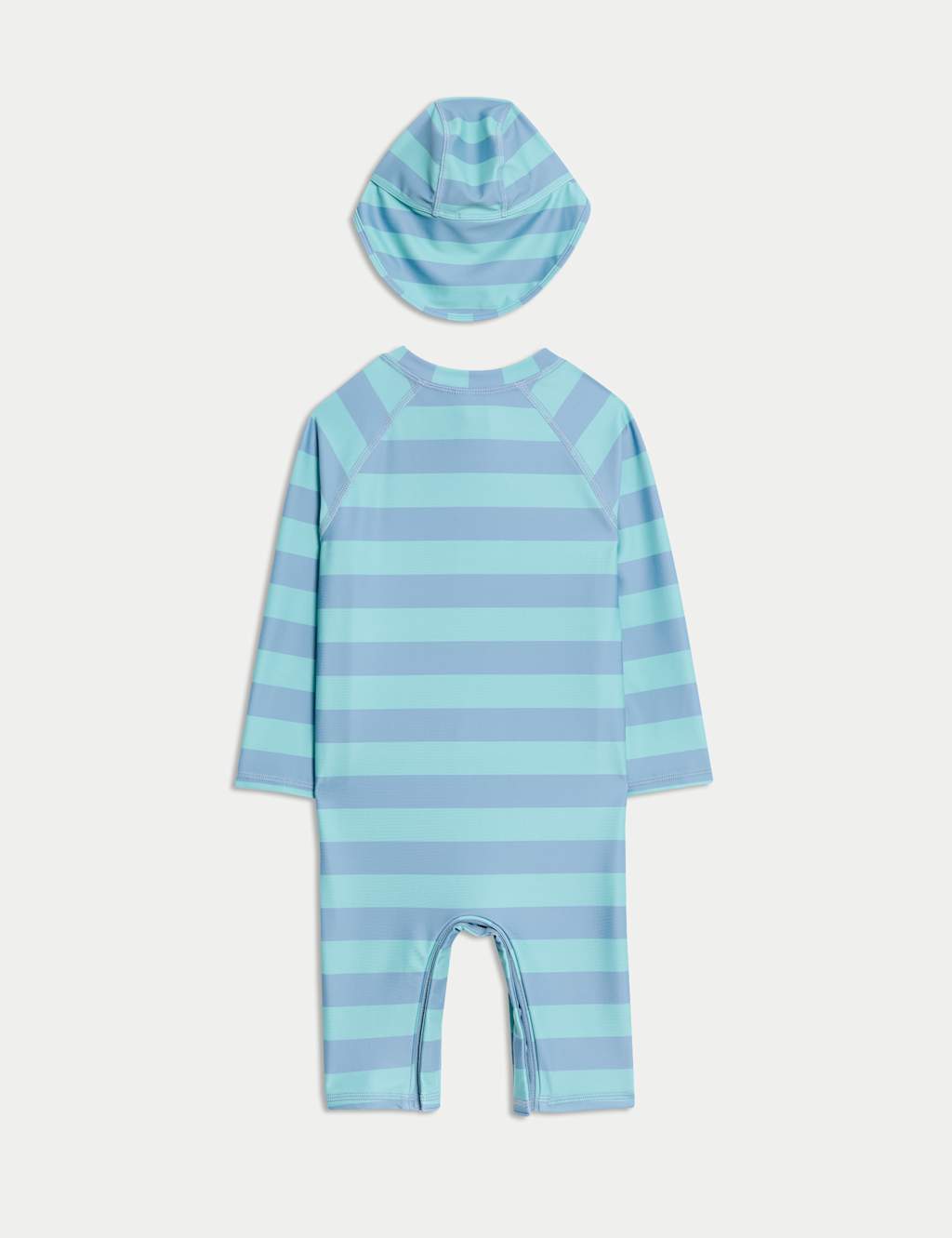 2pc Striped Sunsafe Swimsuit with Hat (0 -3 Yrs) 2 of 4