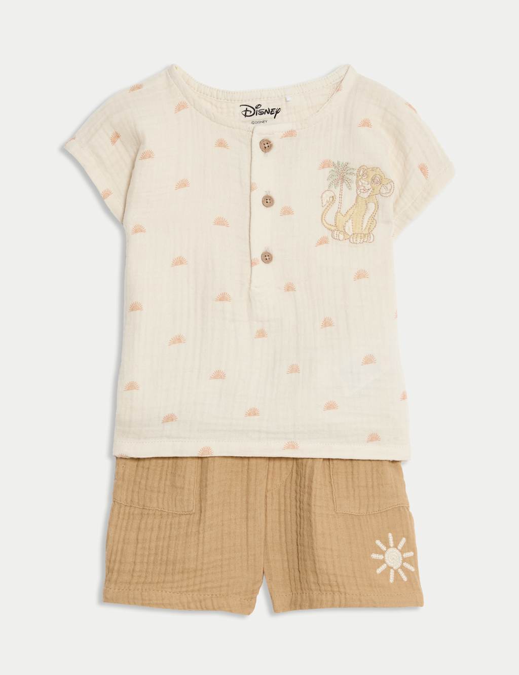 2pc Pure Cotton The Lion King™ Outfit (0-3 Yrs) 1 of 6