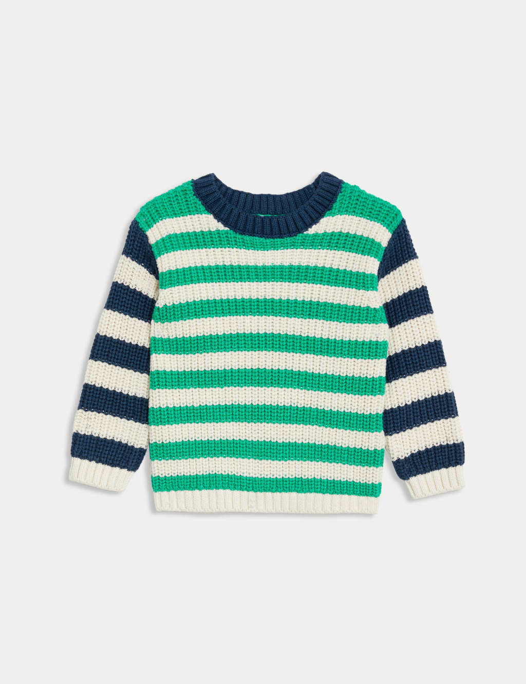 Pure Cotton Striped Jumper 0 3 Yrs