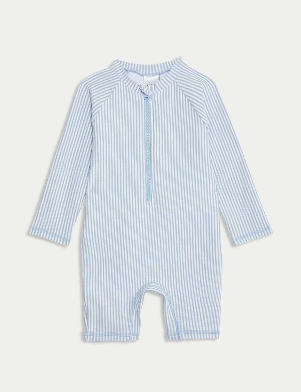 Striped Long Sleeve Swim All In One (0-3 Yrs) 1 of 3