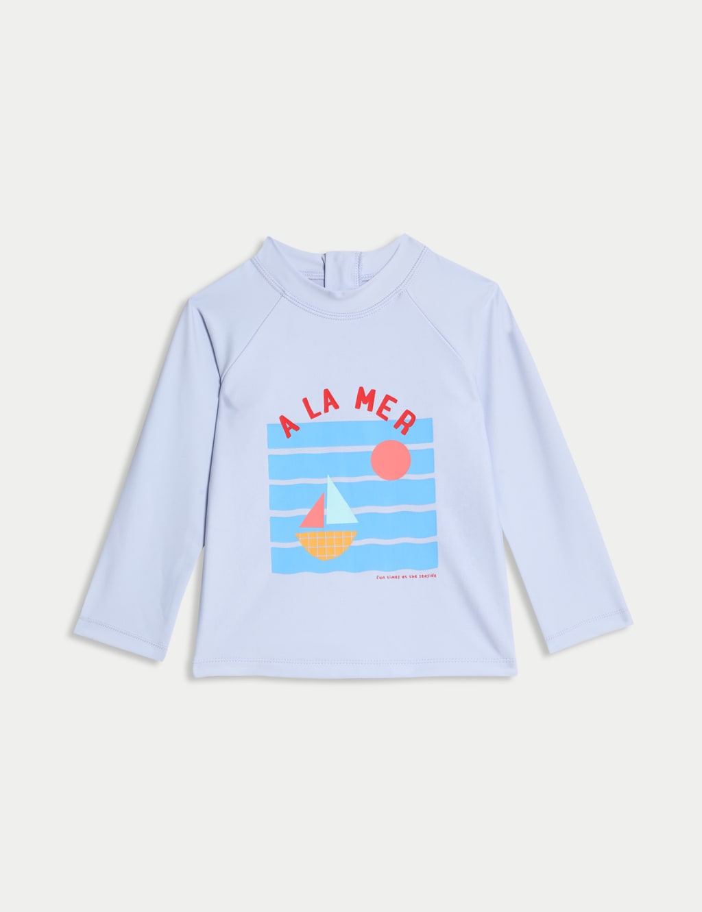 2pc A La Mer Slogan Rash Vest Swim Set (0-6 Yrs) 3 of 6