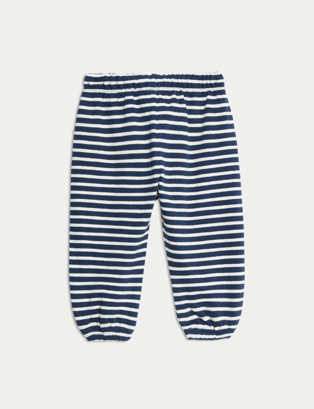 Pure Cotton Striped Joggers (0-3 Yrs) 2 of 3
