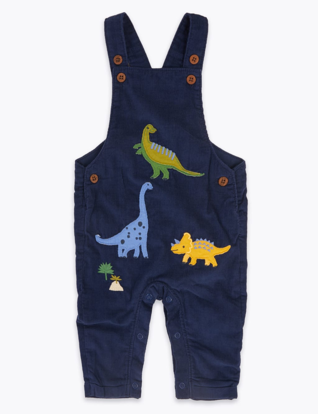 2 Piece Dinosaur Dungaree Set 0 3 Yrs M S