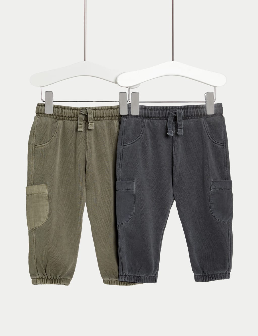 2pk Pure Cotton Joggers 0 3 Yrs M S Collection M S