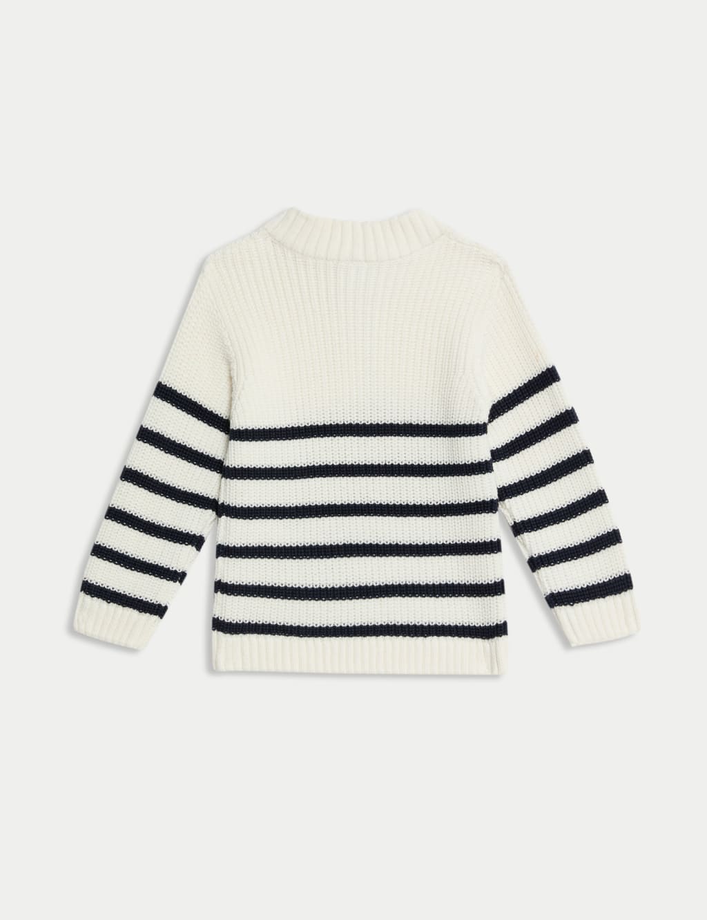 Pure Cotton Half Zip Knitted Jumper (0-3 Yrs) 2 of 3