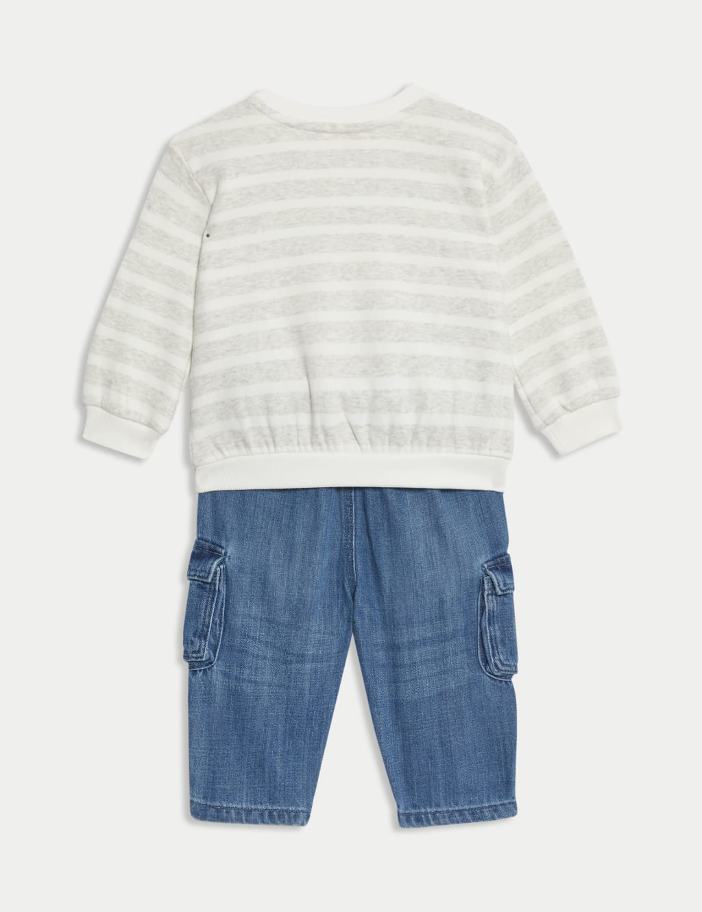 2pc Cotton Rich Striped Top & Jeans Outfit (0-8 Yrs) 2 of 6